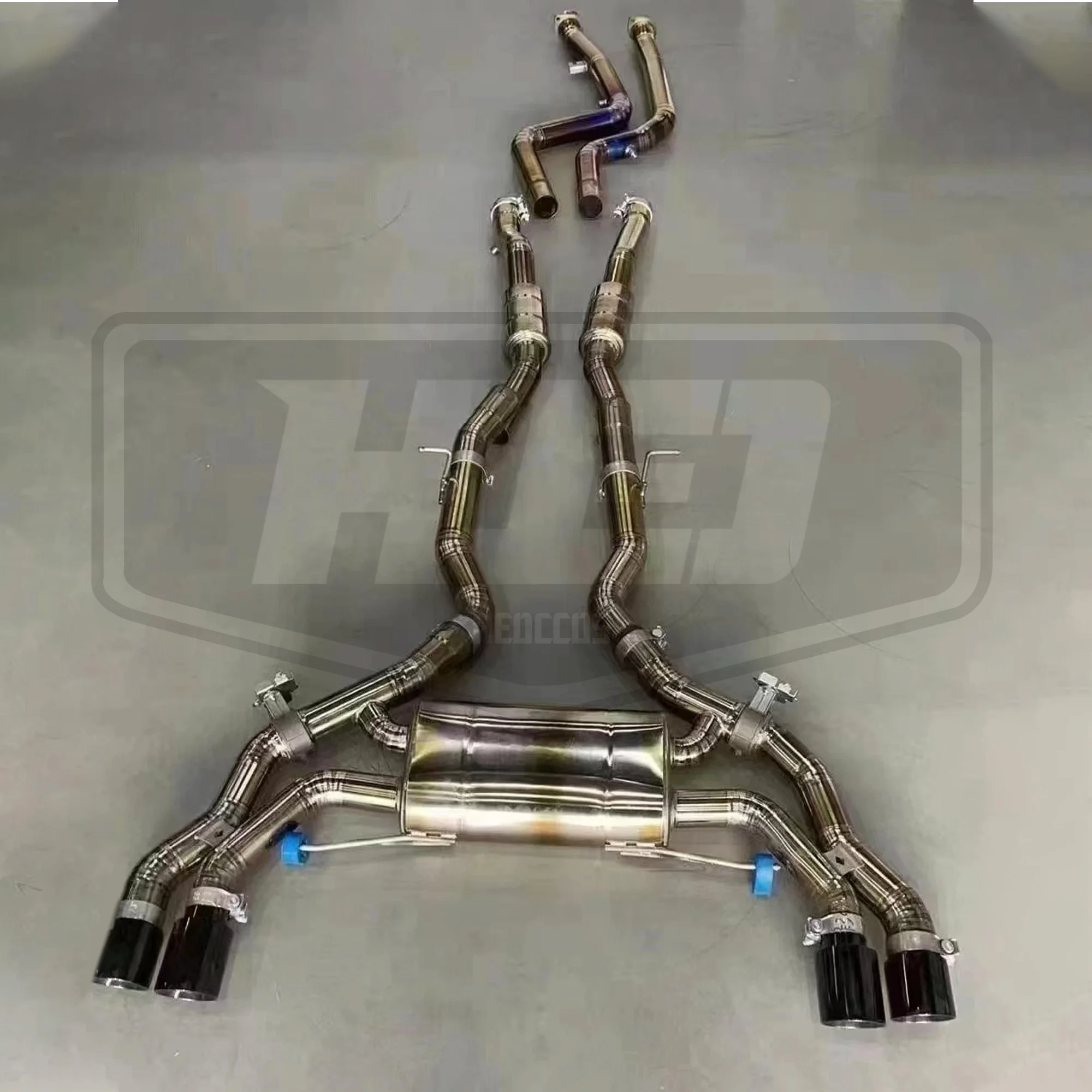 HEO Custom Tuning Exhaust Catback For BMW X3M X4M F97 F98 3.0t 2019-2022 Titanium Alloy Exhaust Valvetronic Muffler Pipes System