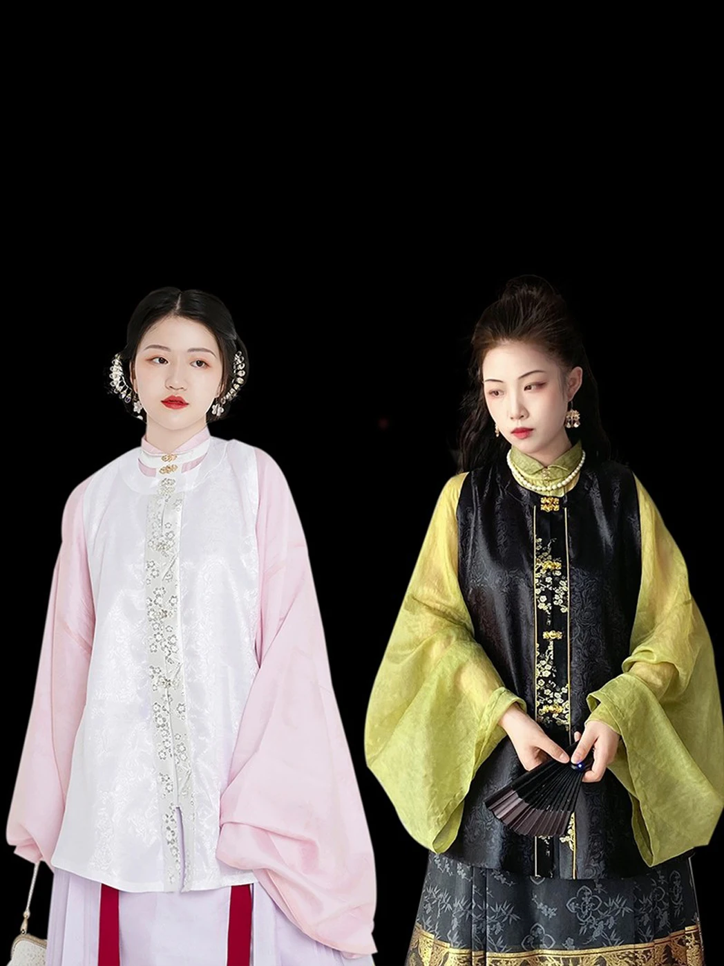 

Пальто Fuluji с вышивкой серебром и золотом, круглый воротник, короткое, в стиле Ханьфу династии Мин, из полиэфирного волокна, свободного кроя, весеннее