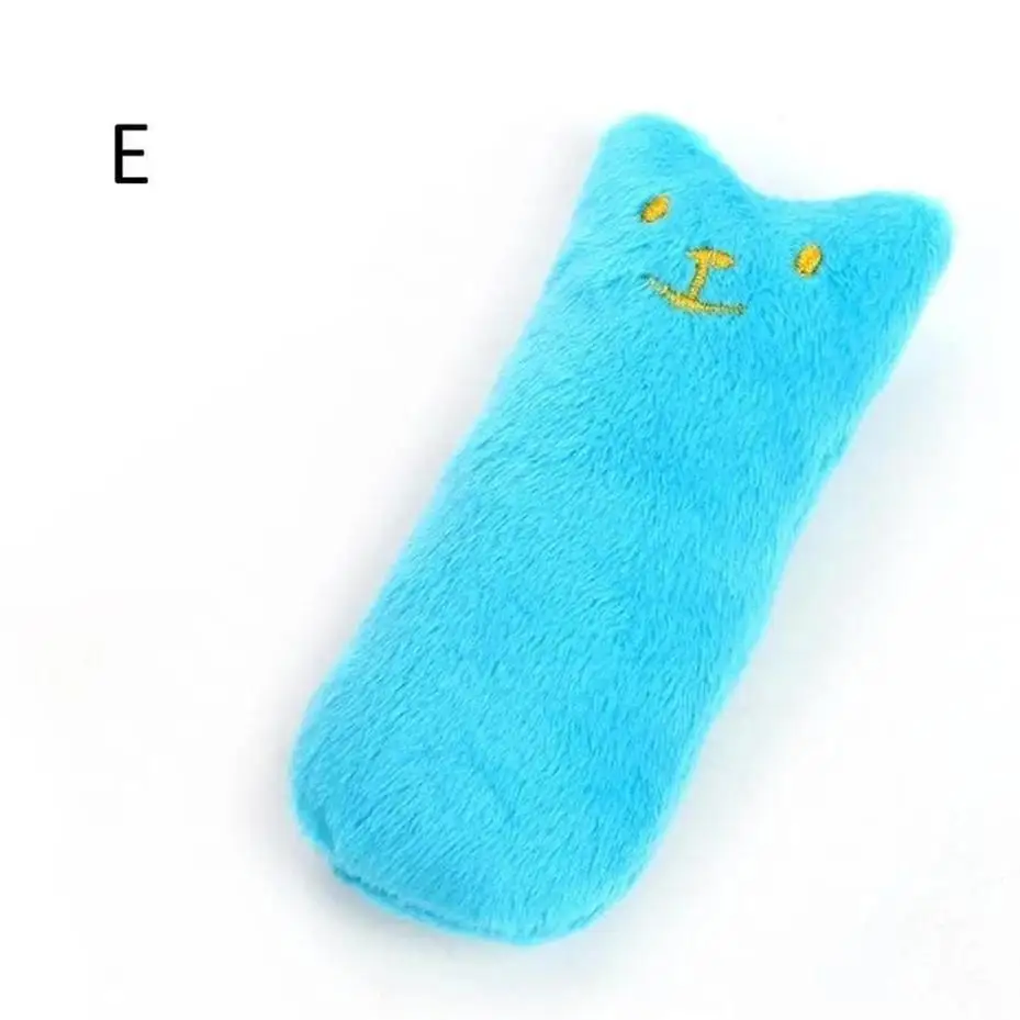 1 Pcs Pet Accessories Rustle Sound Catnip Toy Cats Products For Pets Cute Cat For Kitten Teeth Grinding Cat Plush Thumb Pillow