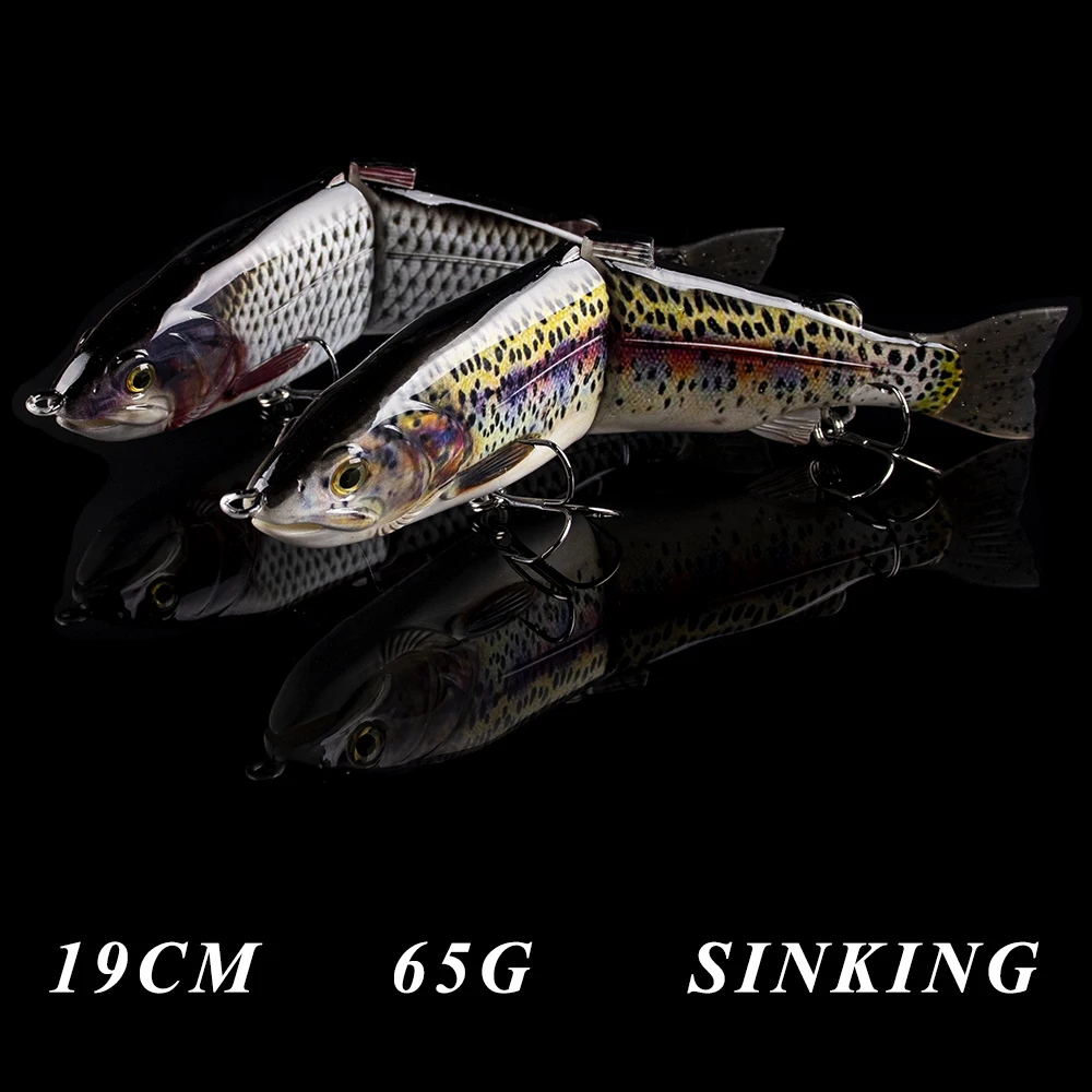 Chan's Huang 1PCS Sinking Single-jointed Fishing Lure 19CM 65G Glide Artificial Bait Swimbait Bass Pike Tackle Special Offer