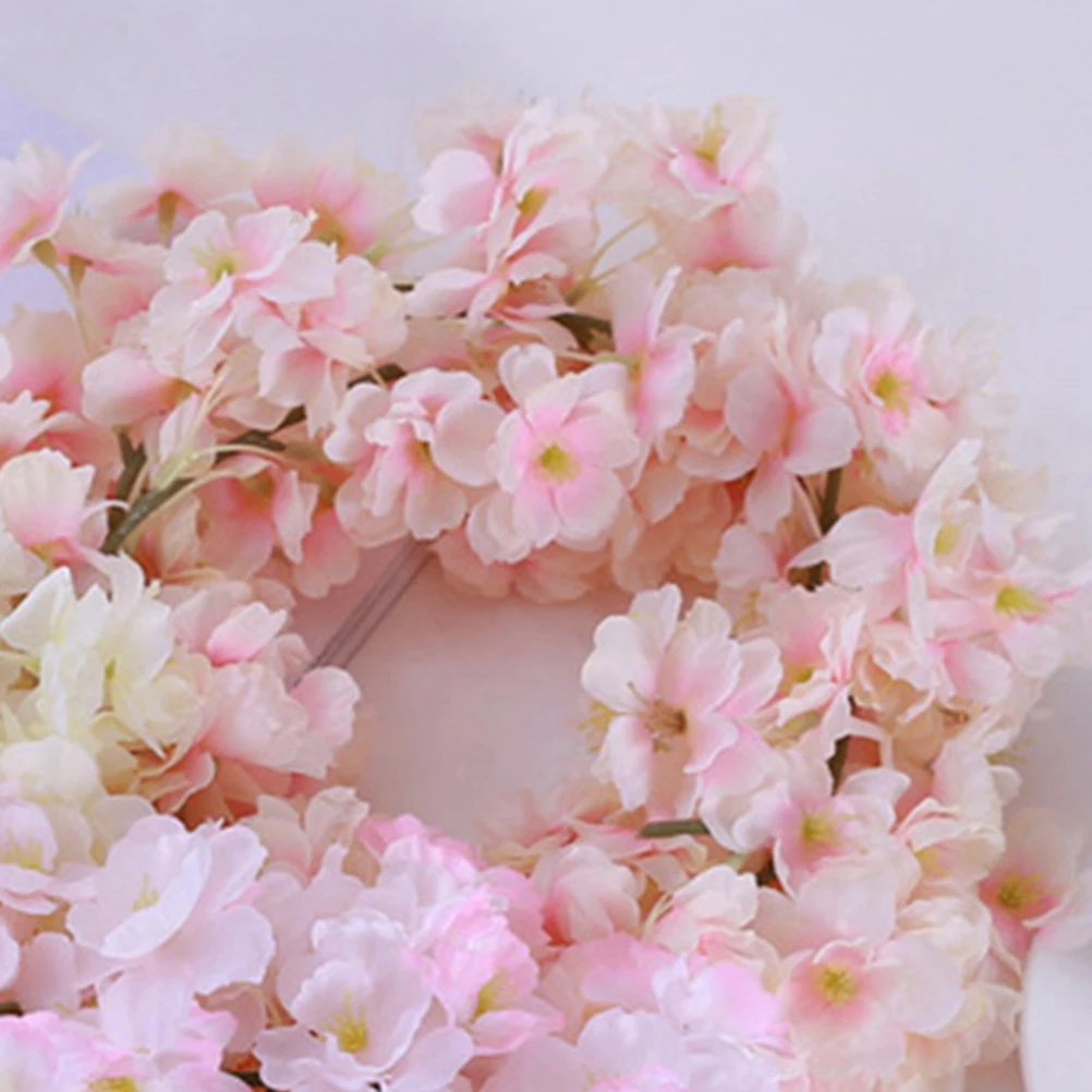 

4 Pcs Artificial Cherry Blossom Vines Decorative for Wedding Party Home Oriental Rattan Garland Fake PlantsFlowers