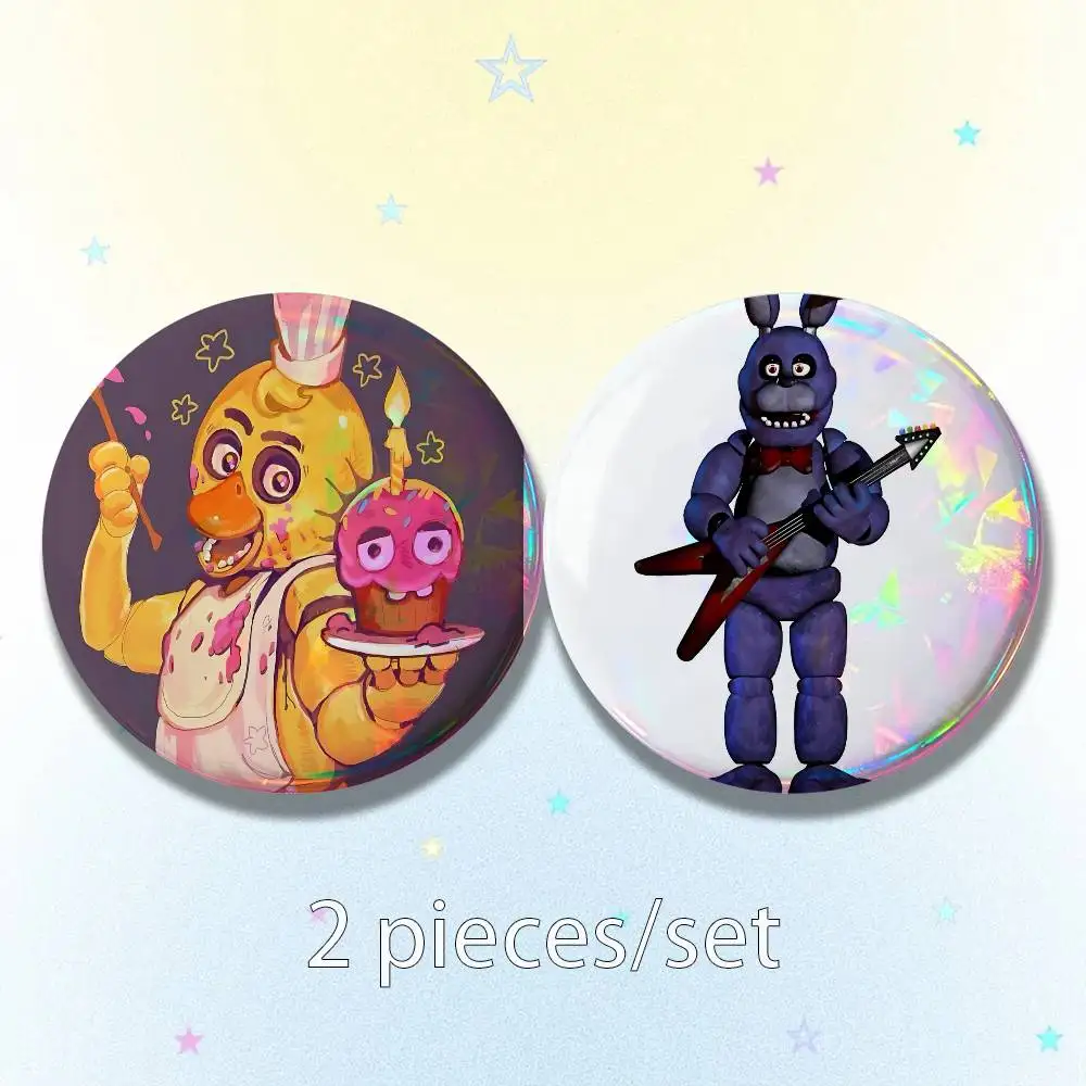 Circus Baby Freddy FNAF 25mm 75mm 44mm 58mm 32m Brooches Badges Pins for Accessories