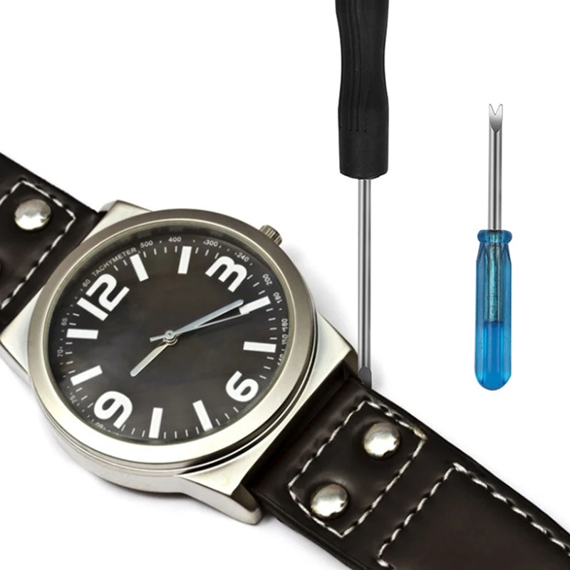 Strumento riparazione orologio Strumento manuale regolazione del cinturino orologio Cacciavite da 2,0 mm ABS
