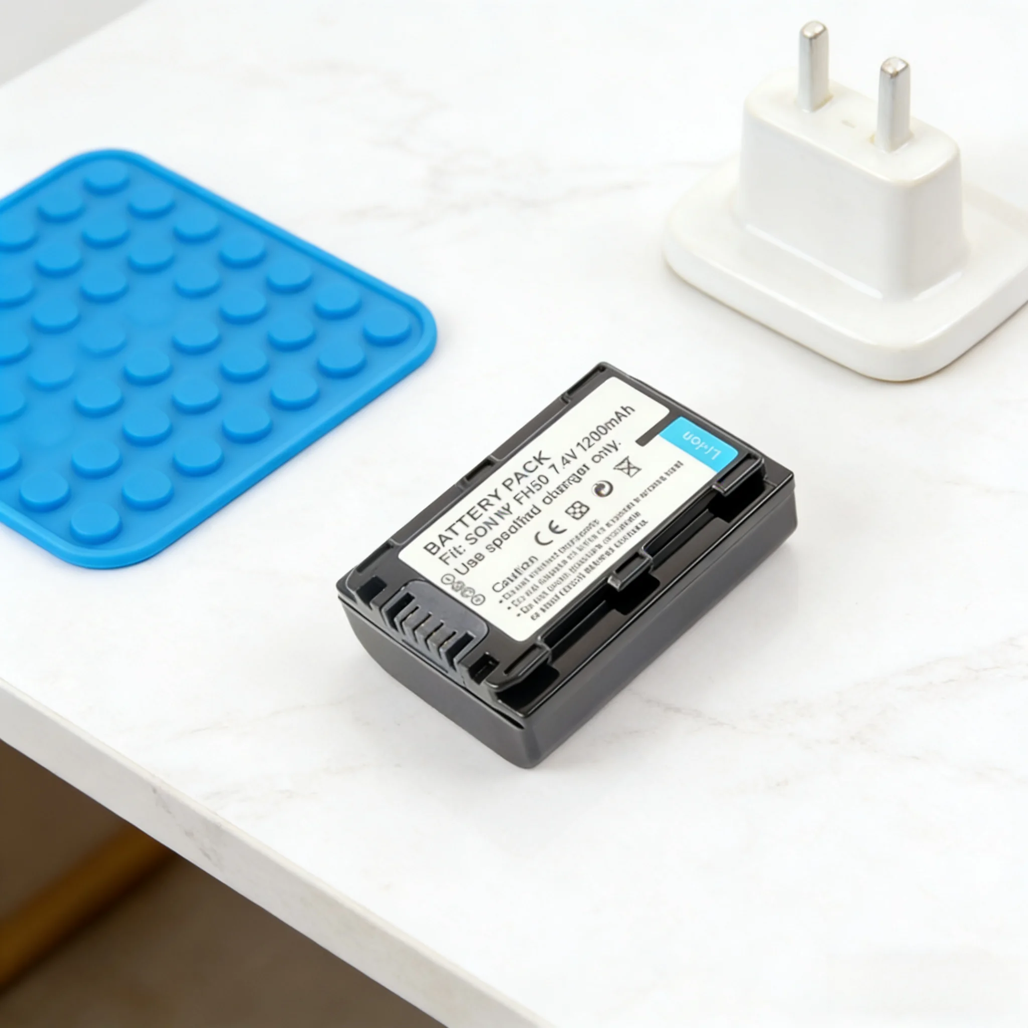 Batterie de remplacement NP-FH50 2000mAh pour caméscope Sony, bloc d'alimentation Li-ion Compatible avec HDR-SR5E/SR12E DCR-HC48E/DVD908E