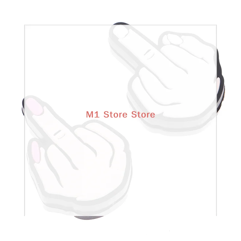 Middle Finger Tennis Racket Vibration Dampener Shock Absorbing Soft Silicon Racket Damper
