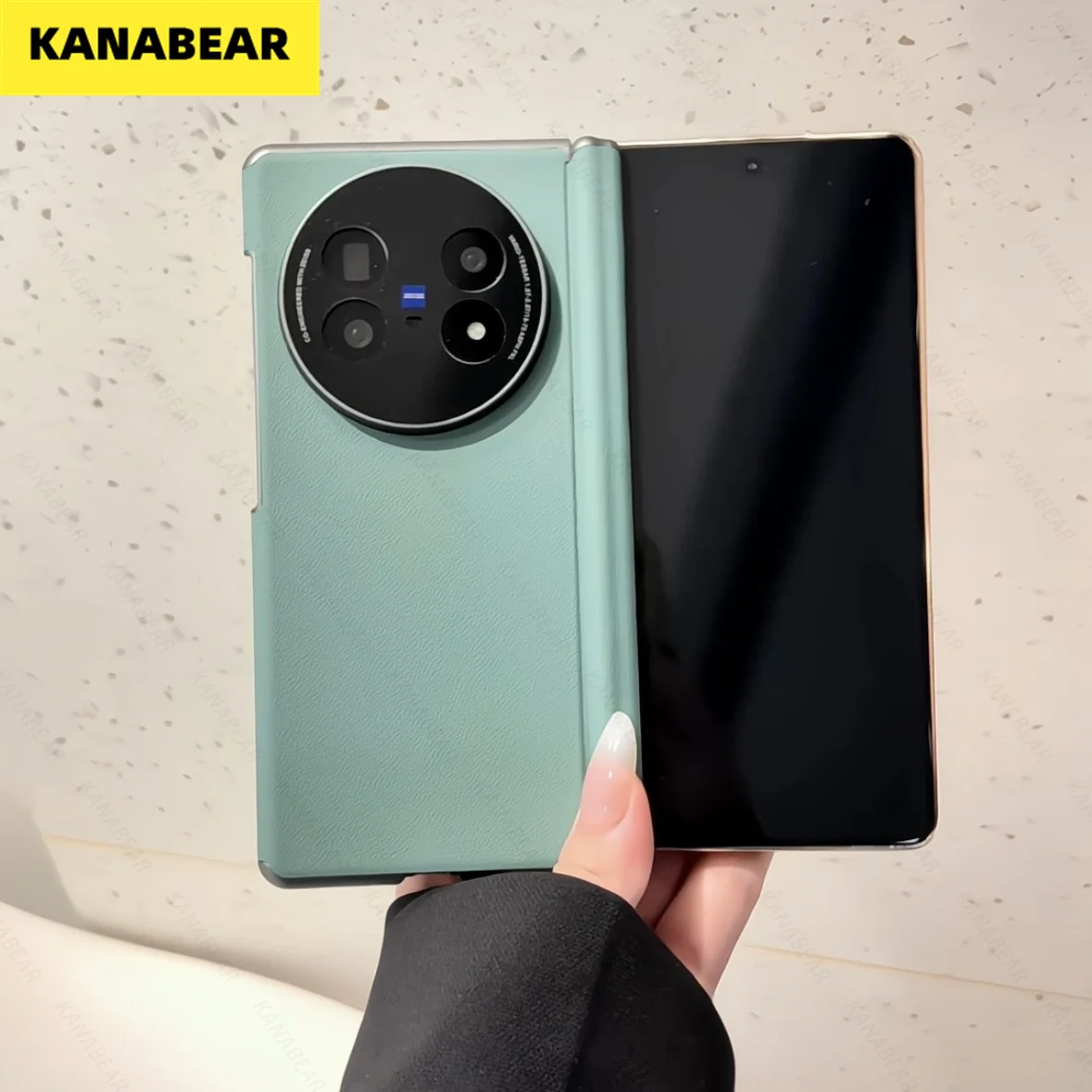 

Dual Middle Axis Magnetic Phone Case for vivo X Fold 5 - Dual Middle Axis Protection, Gunmetal Color