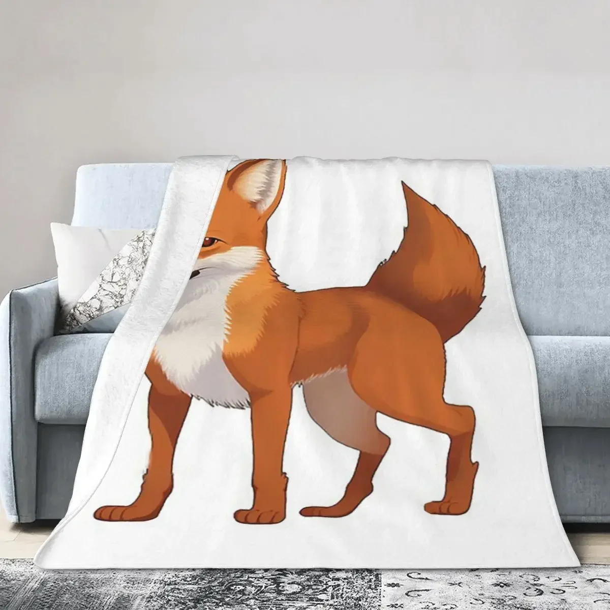 Dynamic Dhole Wildlife Blankets Soft Warm Flannel Throw Blanket Plush for Bed Living room Picnic Travel Home Sofa