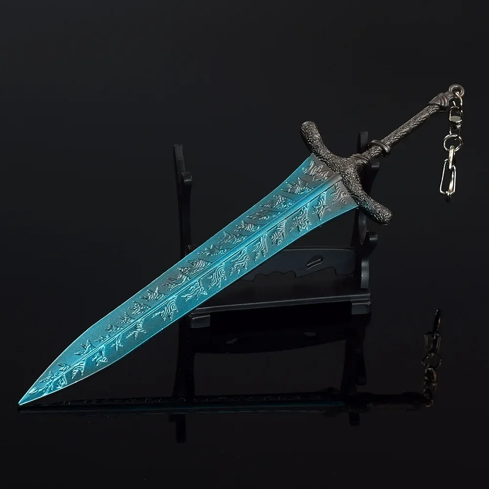 Dark Moon Greatsword Elden Anime Game, espadas periféricas, modelo de arma, accesorios, llaveros, adornos, juguetes para niños, regalos, 21cm