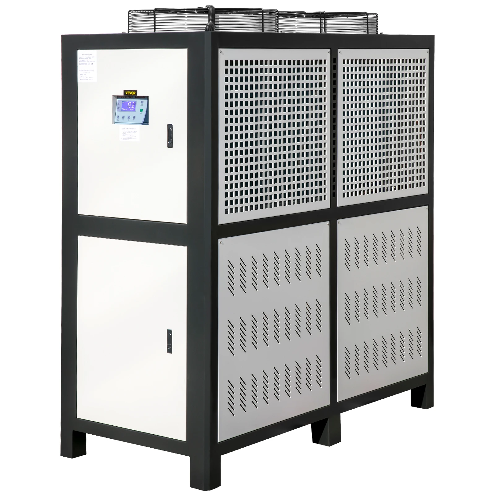 VEVOR Water Chiller 15Ton, Capacity Industrial Chiller 15Hp, Air-Cooled Water Chiller,Finned Condenser, w/Micro-Computer Control