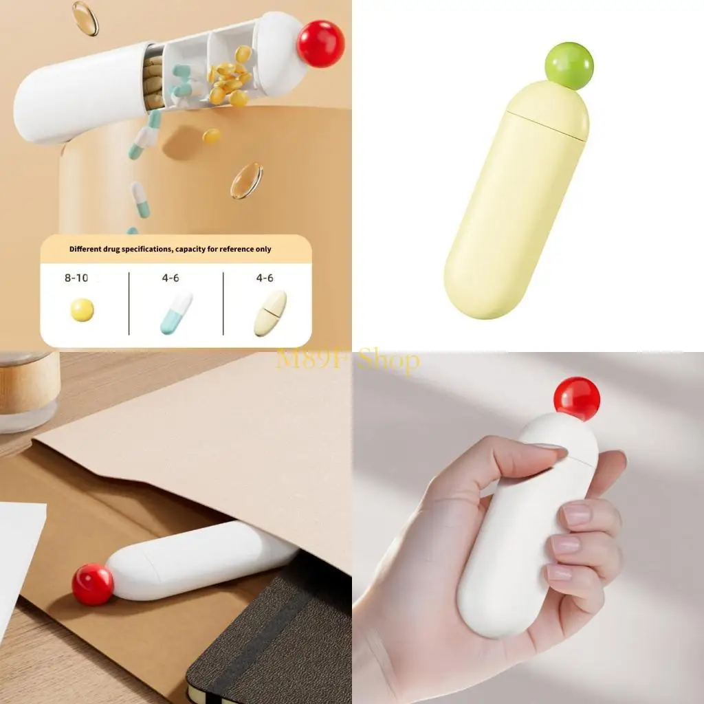 

M89F Daily Pills Container Moistureproof Case With Multiple Compartments For Easy Medication Organization