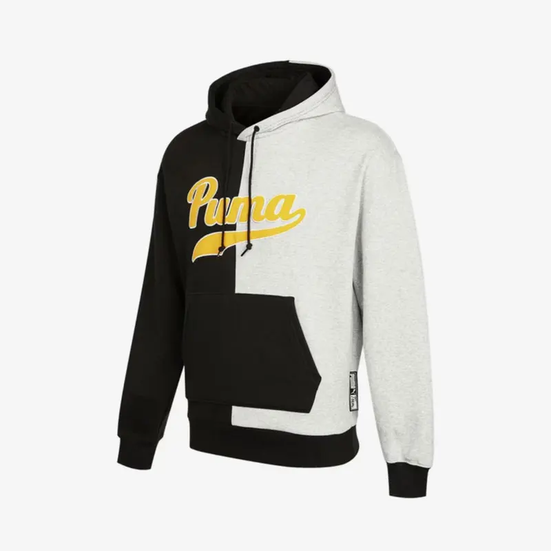 

Puma genuine new men's knitted color blocked hooded sweatshirt 534381-04