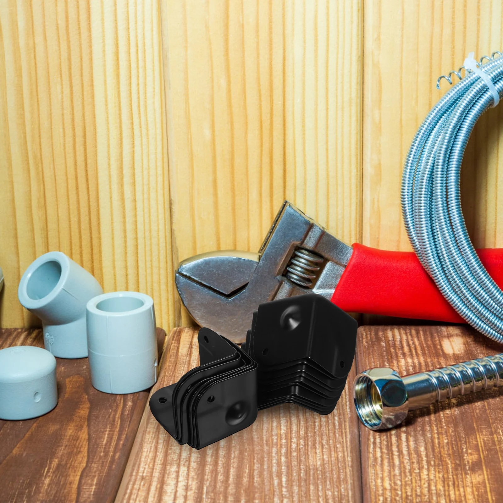 16 шт., угловая пленка с треугольным шаром, фурнитура, аксессуары для кейсов для полетов, упаковочные коробки, шкаф для динамиков, полка для гитары, металлический угол