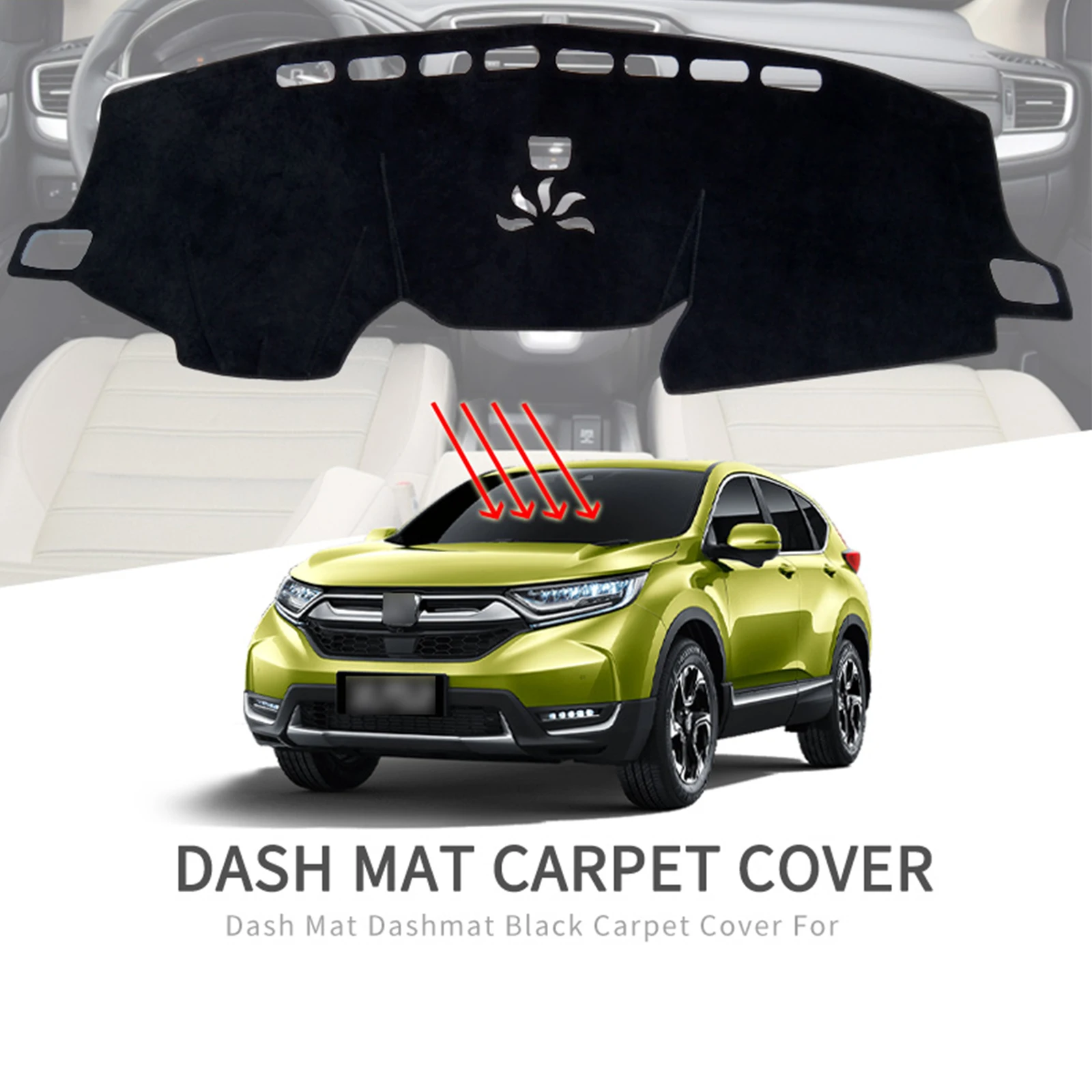 

for Honda CRV CR-V 2017-2022 Car Dashboard Mat Sunshade Protective Carpet Dash Mat Dashmat Accessories