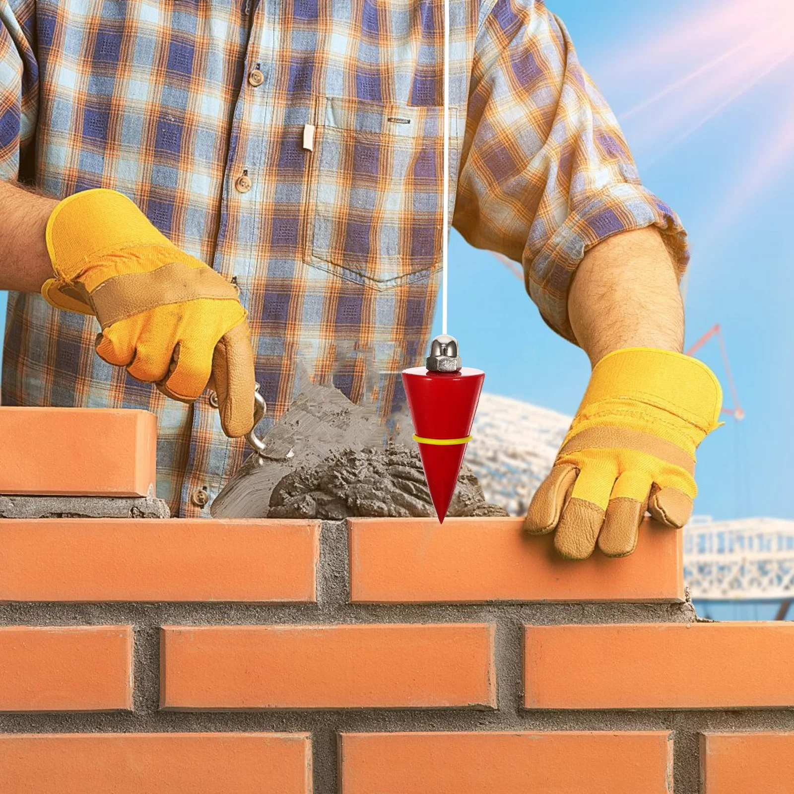 

300G Plumb Bob Vertical Hammer For Building Construction Measuring Tool Hanging Wire Hammer Pendant Precision Level Detection