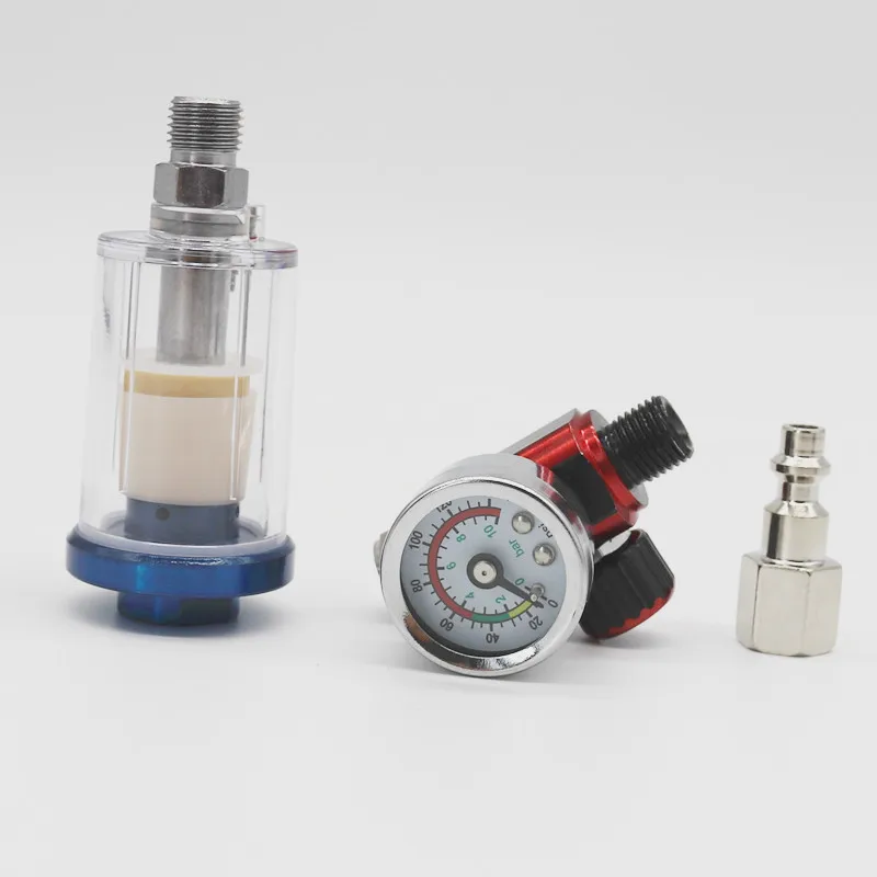 Spray Gun Air Regulator Gauge & Air Spray In-Line Water Trap Filter Tools Paint Spray Gun Regulator Air Filter Air Regulator