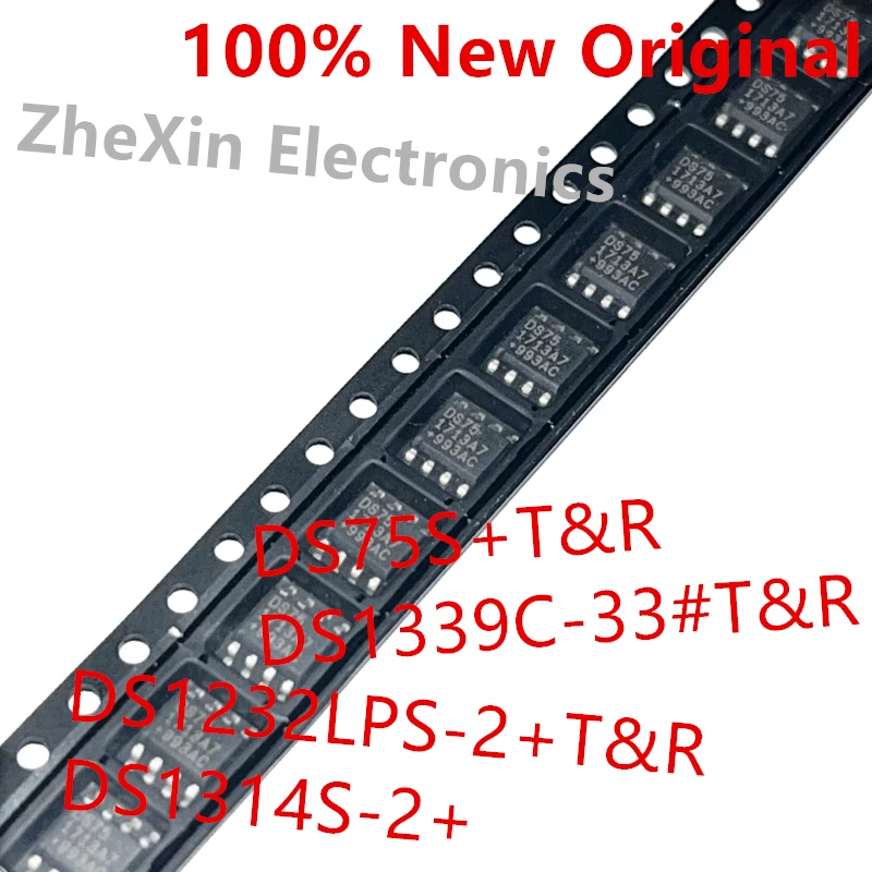 10PCS/Lot  DS75S+T&R  DS75 、DS1232LPS-2+  DS1232L 、DS1314S-2+  DS1314 、DS1339C-33#T&R  DS1339C-33  New power monitoring chip