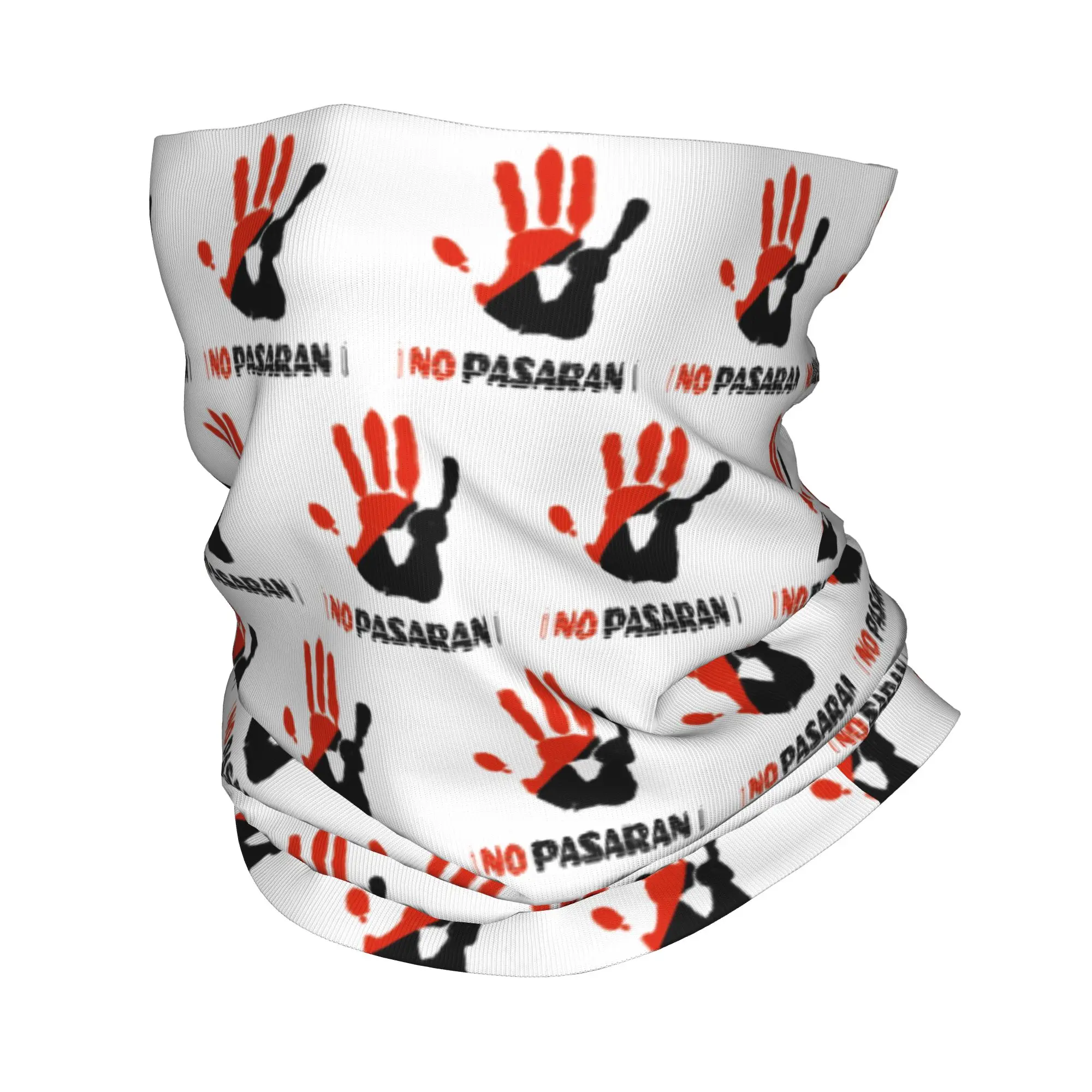 No Pasaran Bandana Neck Cover Printed  Mask Scarf Multifunctional Cycling Scarf Outdoor Sports Unisex Adult Winter