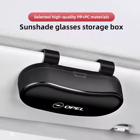Fashion Multi Functional Glasses Storage Box For Opel Astra Insignia Vivaro Corsa Mokka Zafira Vectra OPC Vauxhall Meriva Junior