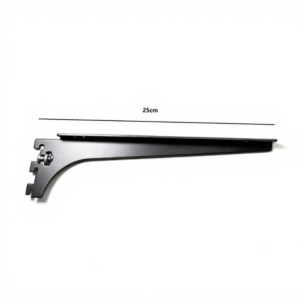 Wall Shelf Support Bracket for Vertical Space Management in Garages Closets Retail Stores and Home Storage Applications