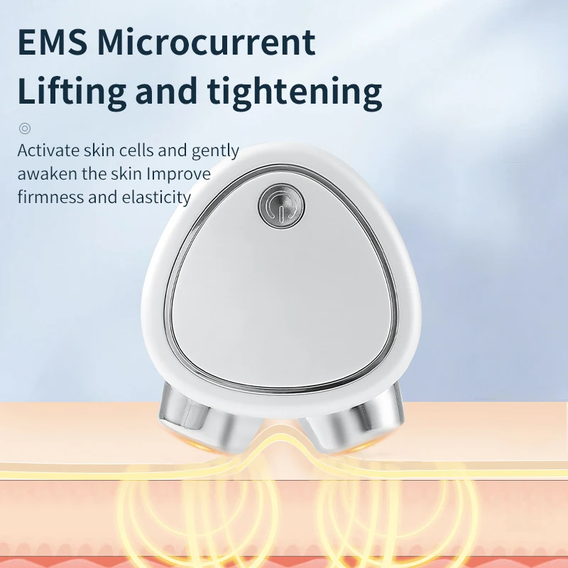 Strumento di bellezza a microcorrente facciale elettrico massaggiatore a rulli per il lifting del viso vibrazione sonica pelle stringere i