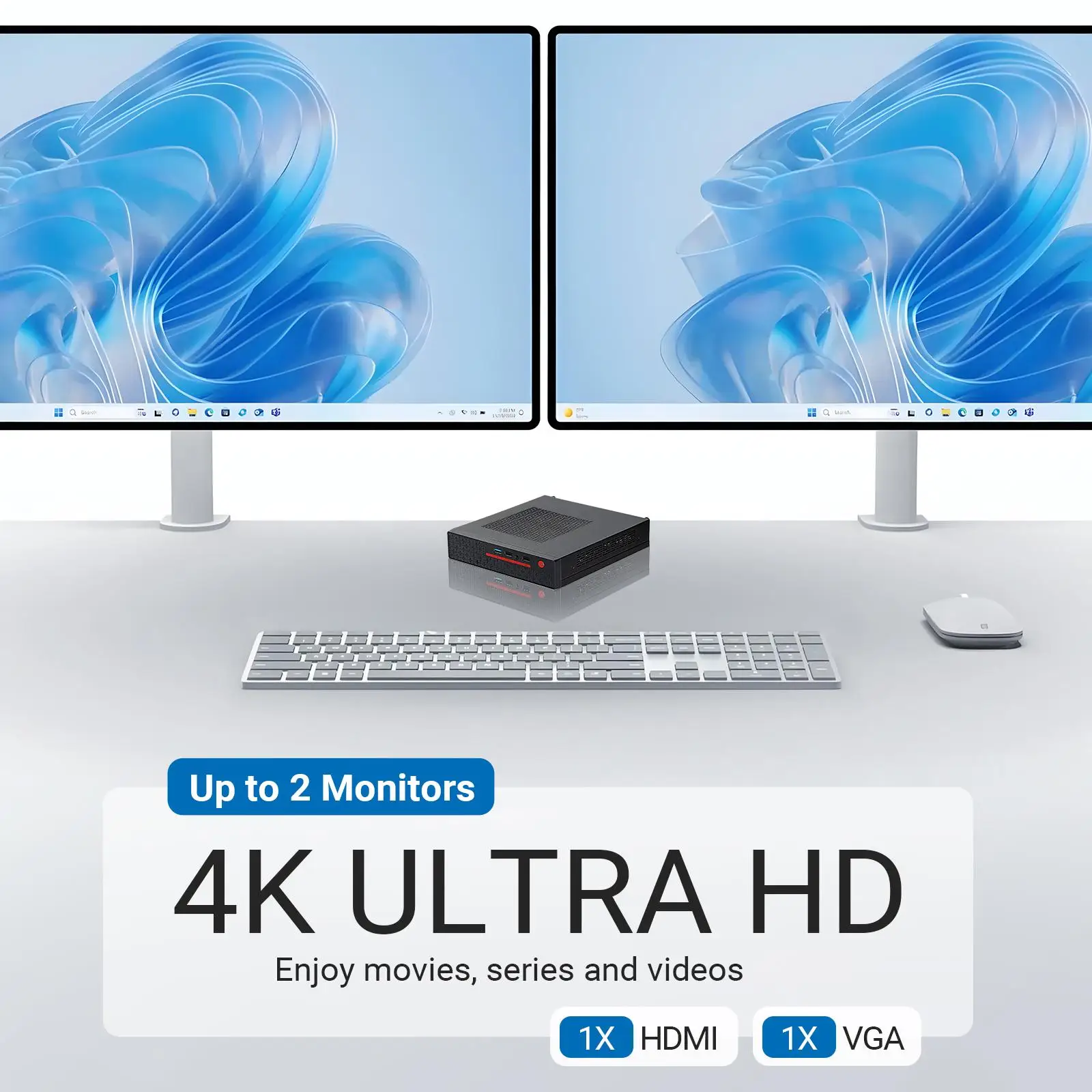 VNOPN Cheap Office Mini Pc Intel  i7 8750H/7700HQ NUC DDR4 WIFI5  4K  Windows10 Pro support 4G/5G Game office  Desktop Computer