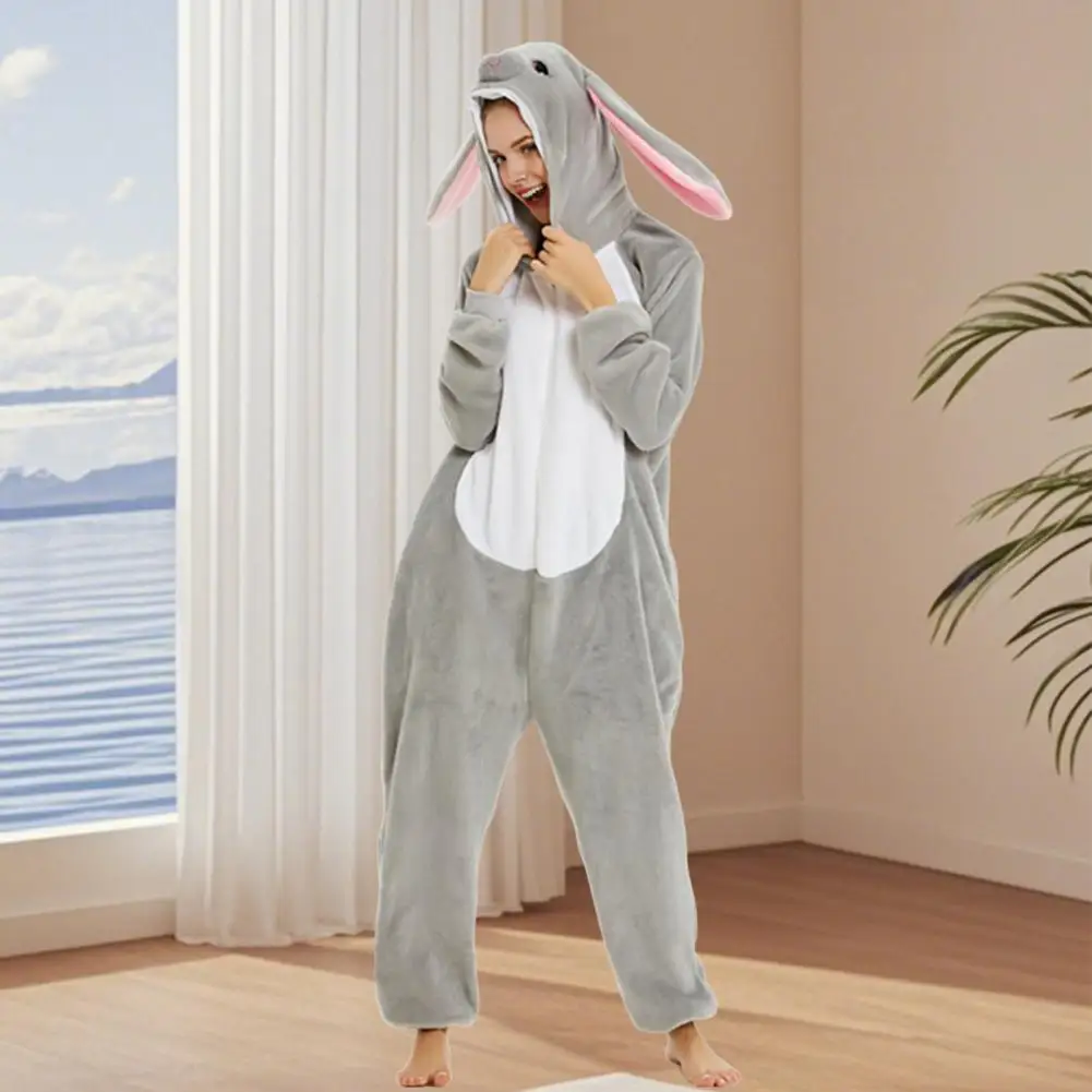 Cartoon Character Pajamas Animal Onesie Pajamas for Adults Kids Unisex Flannel One-Piece Sleepwear Halloween Cosplay Homewear