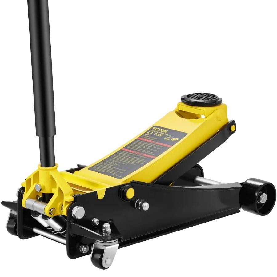 

Low Profile Floor Jack 4 Ton Heavy Duty Steel Dual Piston Rapid Pump