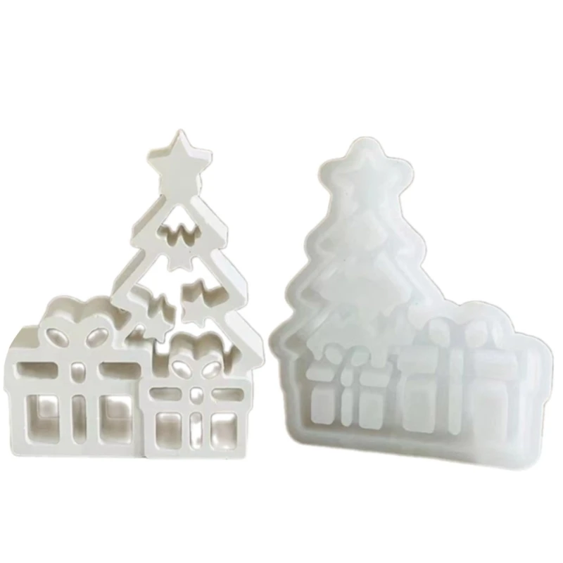 Christmas Tree Silicone Molds for Making Table Ornaments Epoxy Resin, Plaster Silicone Molds for Gypsum Decorations