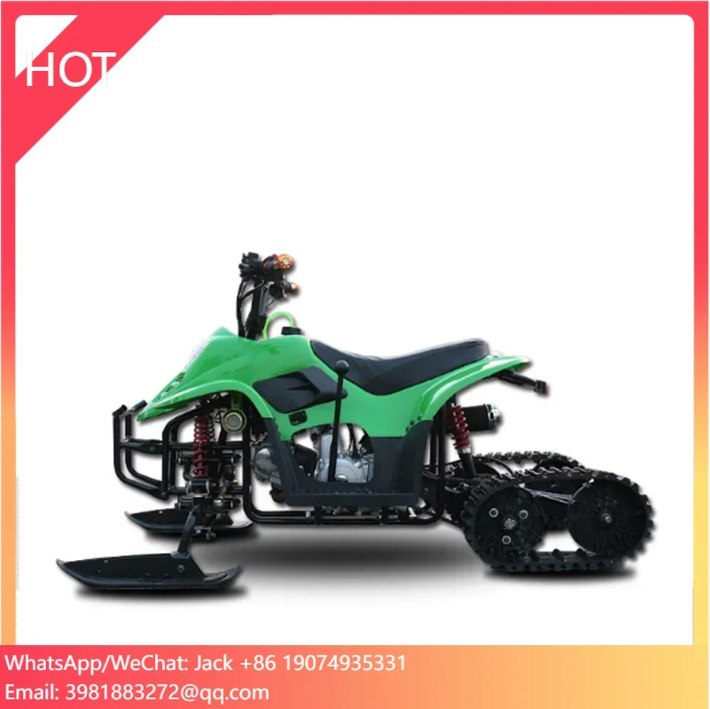 

Детский снегоход 110cc, снежный автомобиль, 110cc, квадроцикл, мотоцикл, лыжный квадроцикл для детей снежный мобильный электрический горный велосипед