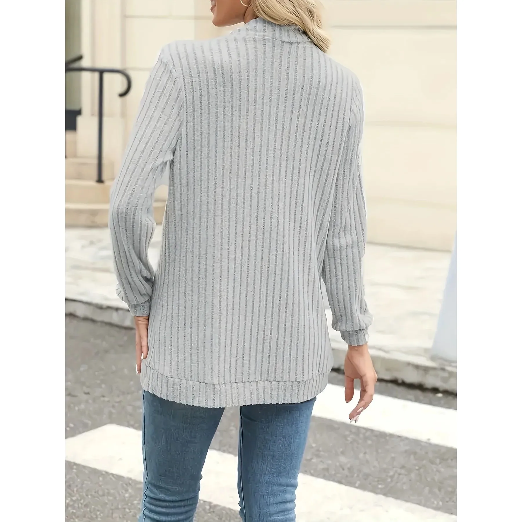 Nova faion feminino cor casual pit stripe brued ca ort outerwear primavera 2025 outro material 00% senhoras premium