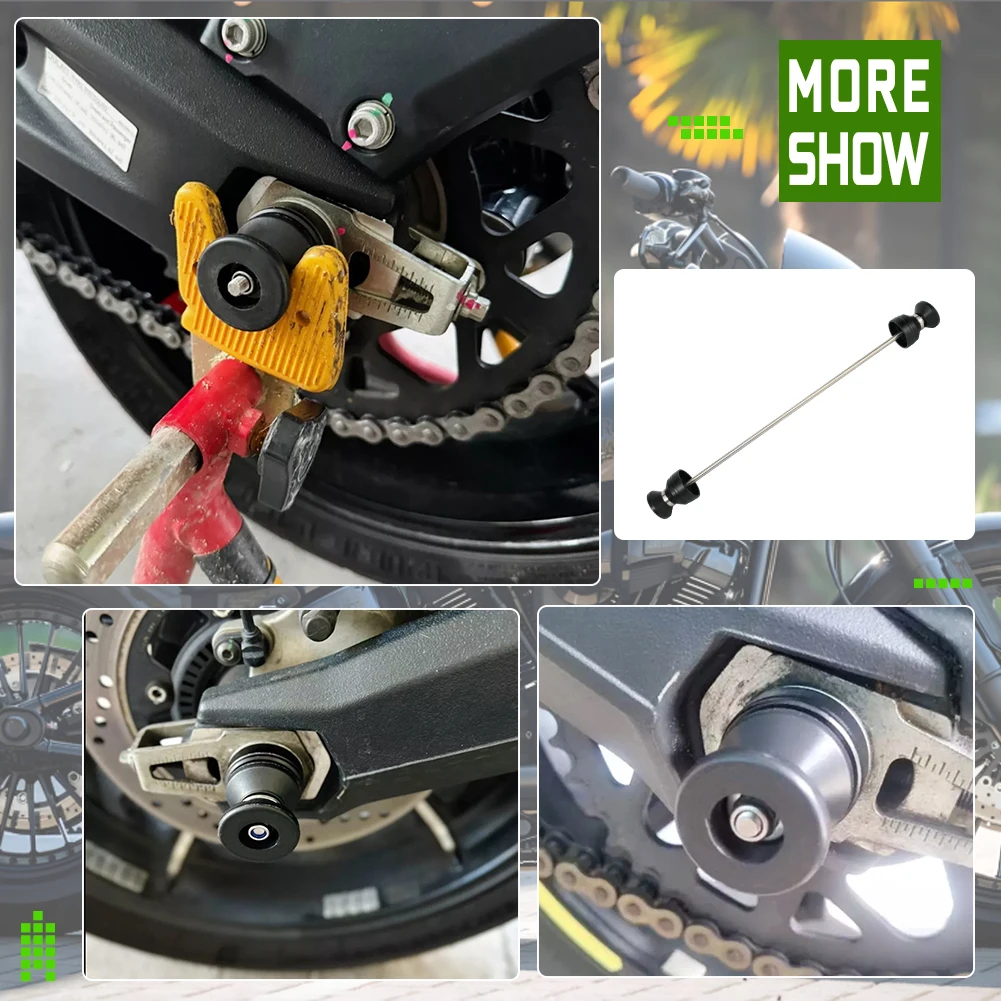 Motorcycle Accessories Rear Swingarm Sliders Spools Paddock Stand Bobbins For Ducati Monster 696 795 797 Scrambler 400 800 1100 view 3