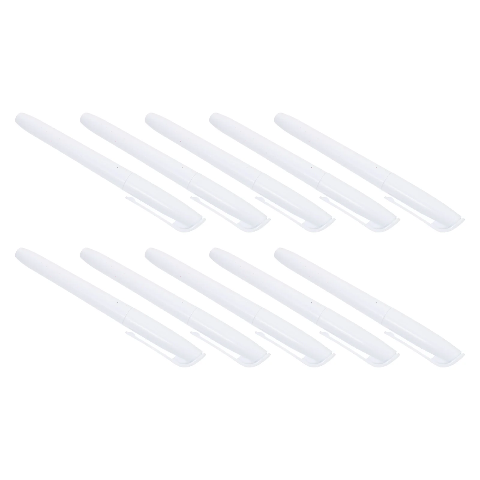 

10pcs White Paint Pens Erasable Blackboard Marker Liquid Pen For Glass Portable Writing Supplies Office Stationery