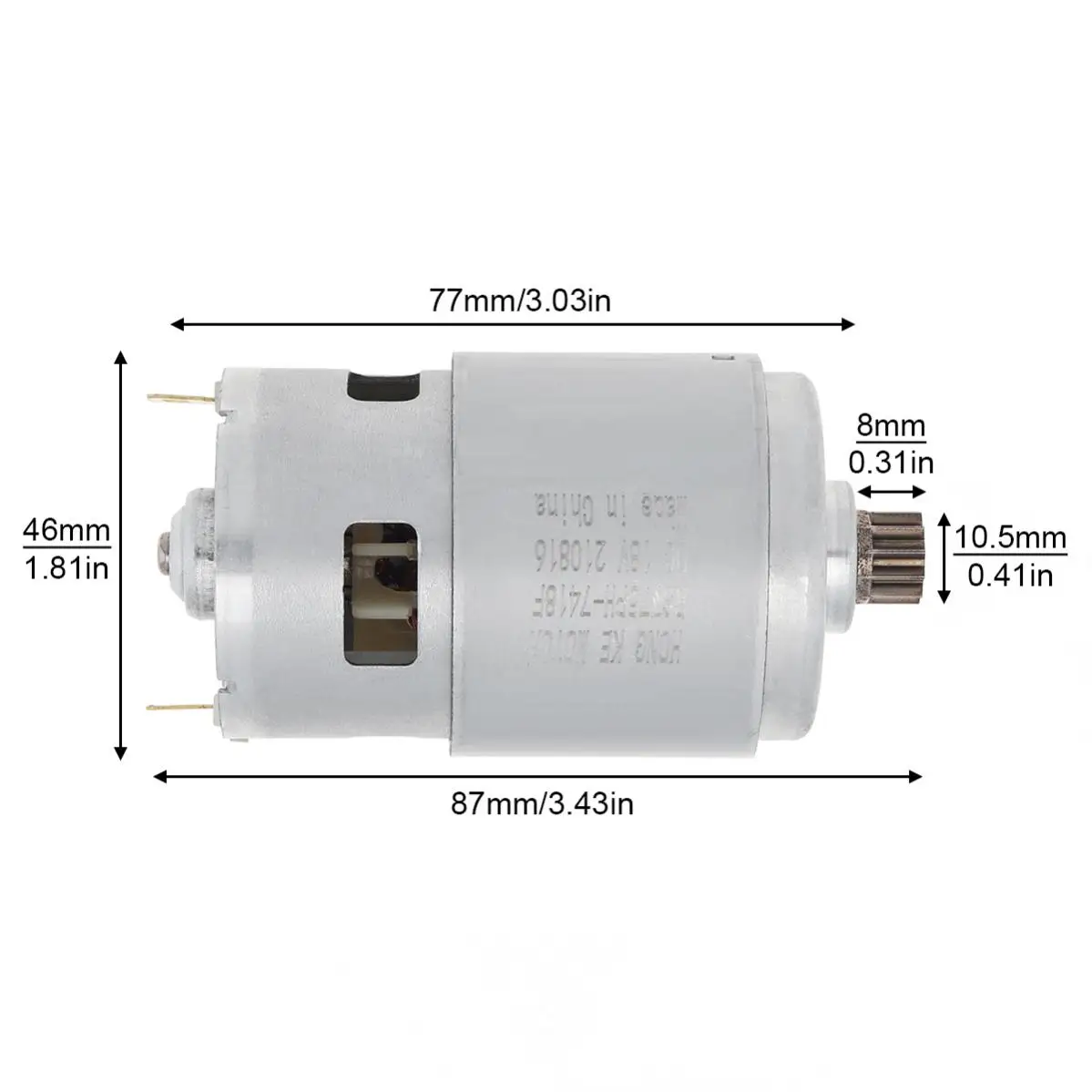 RS775 DC Motor High Power Reciprocating 18V 775 Micro Electric Motors 11 Teeth Gear for Handheld Cutting Lithium Electric Saw