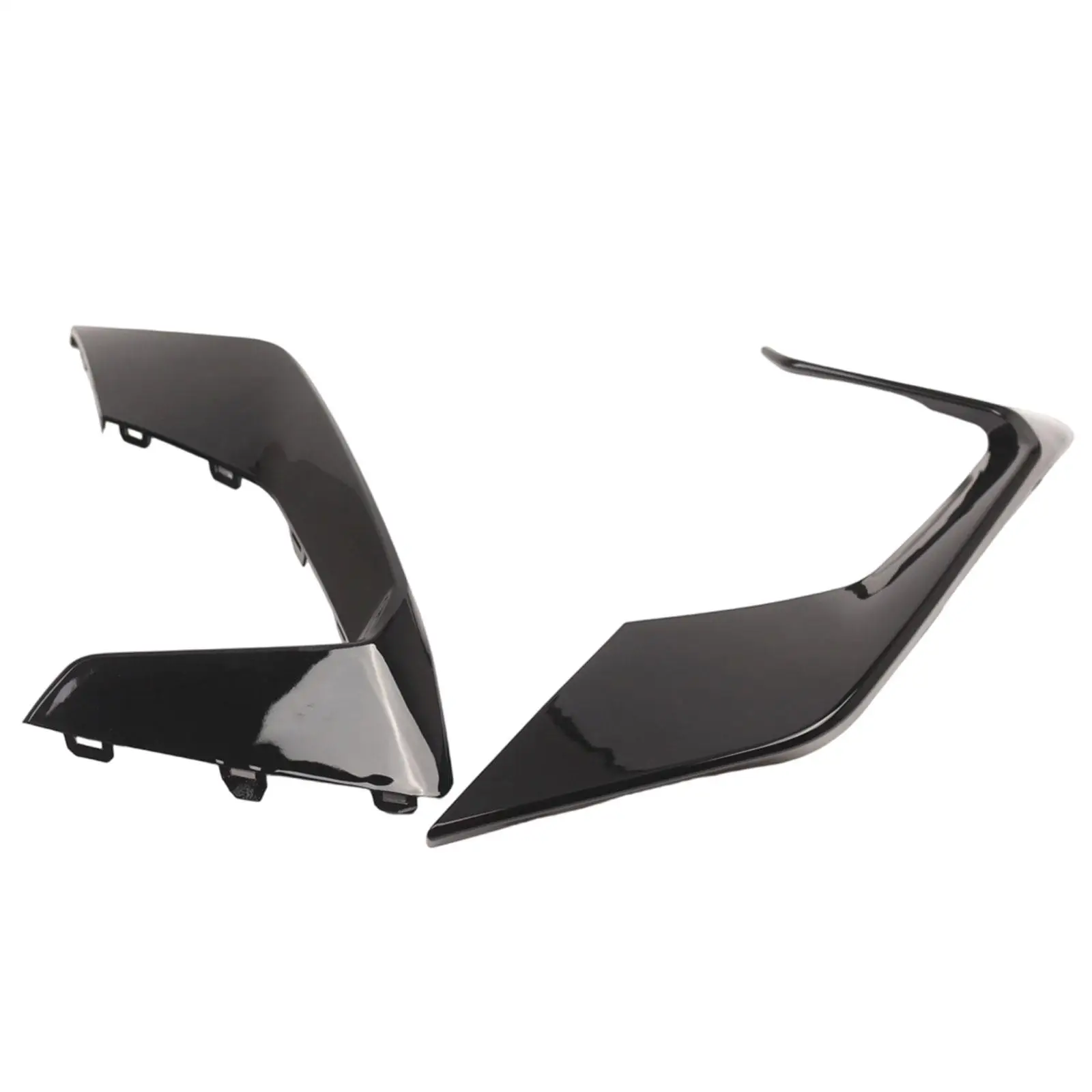 

Black Plastic Front Lower Grille Trim Set Bumper Bezels for Focus ST 2018-2021 MK4 Pre-facelift Car Exterior Replacement