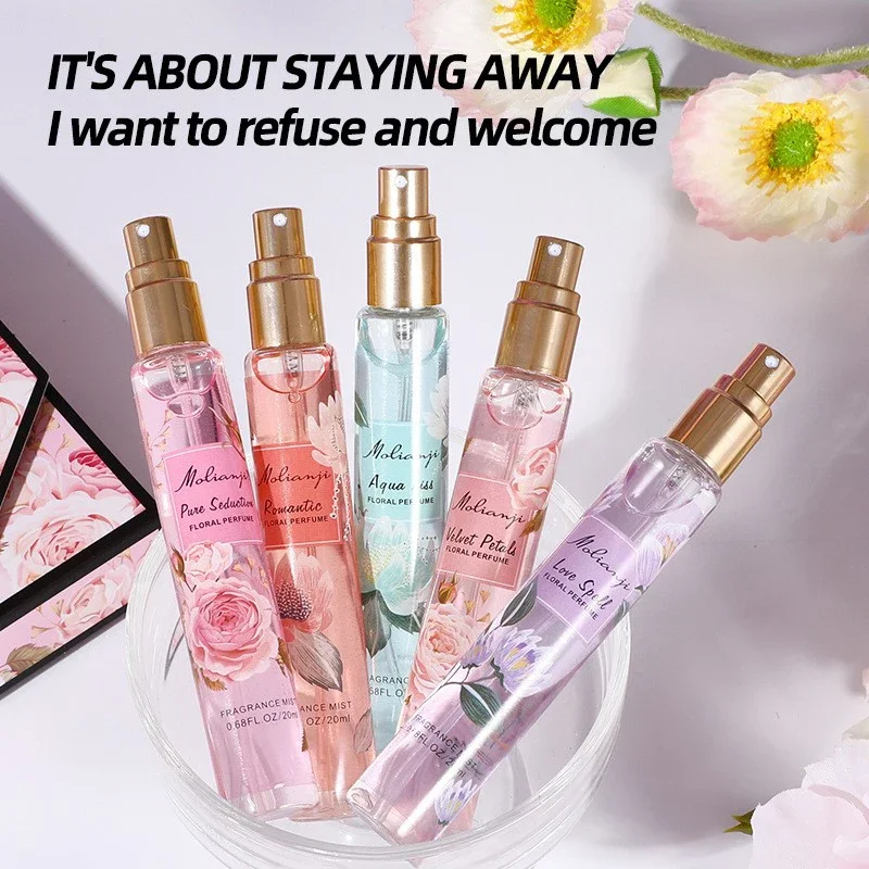 

5*20ML Rose Perfume Series Set Brand Perfume Spray Women's Long-lasting Light Fragrance Set Box Elegant and Charming Gift