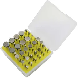 50 pz disco abrasivo diamantato ruote per affilare frese per incisione utensile rotante Dremel accessori Mini Kit trapano Kit incisore Bit