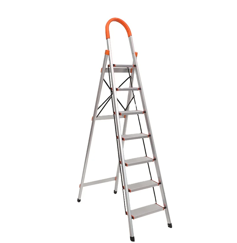 Escalera Extensible Profesional de Alta Calidad para el Hogar, Escalera de Aluminio de 7 Peldaños