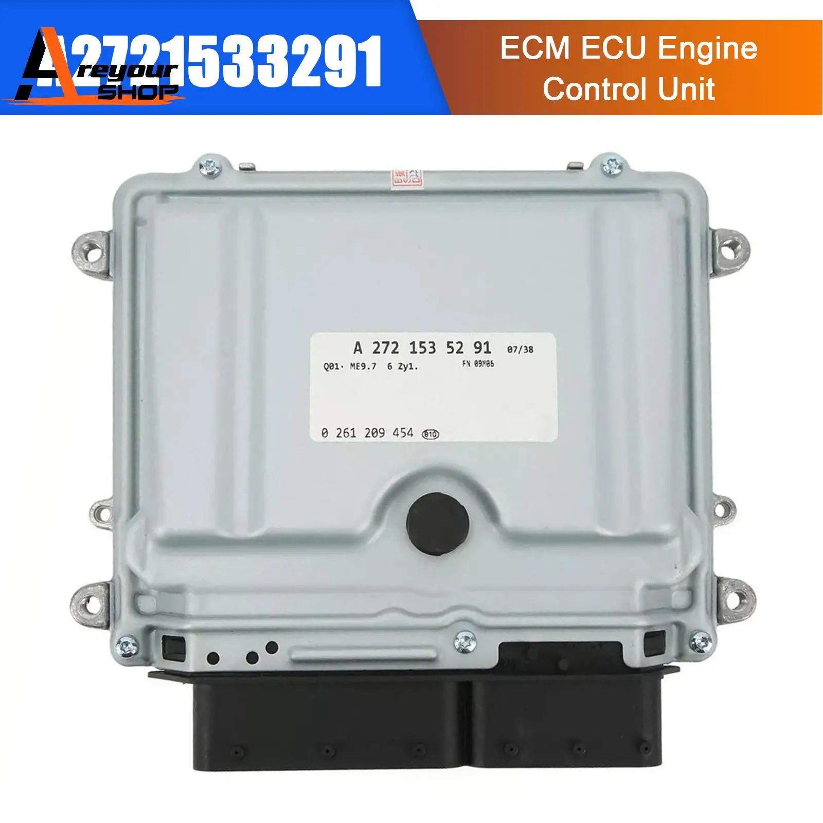 

ECM ECU Engine Control Unit A2721533291 for Mercedes W211 E350 CLK350 C350 2005 2006 2007 2008 2009 2010 2011 2012