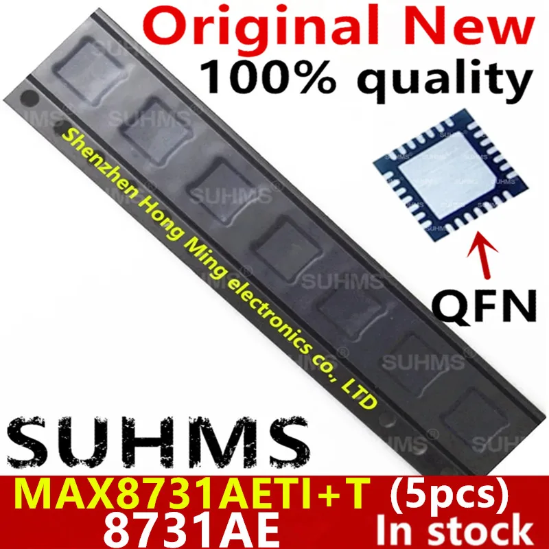 (5 piezas) 100% nuevo 8731AE MAX8731AE MAX8731AETI+T QFN-28 Chipset