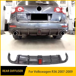 Rear Bumper Diffuser Lip For Volkswagen R36 Accessory 2007 08 09 High Quality Sport Gloss Carbon Black Splitter Spoiler Refit