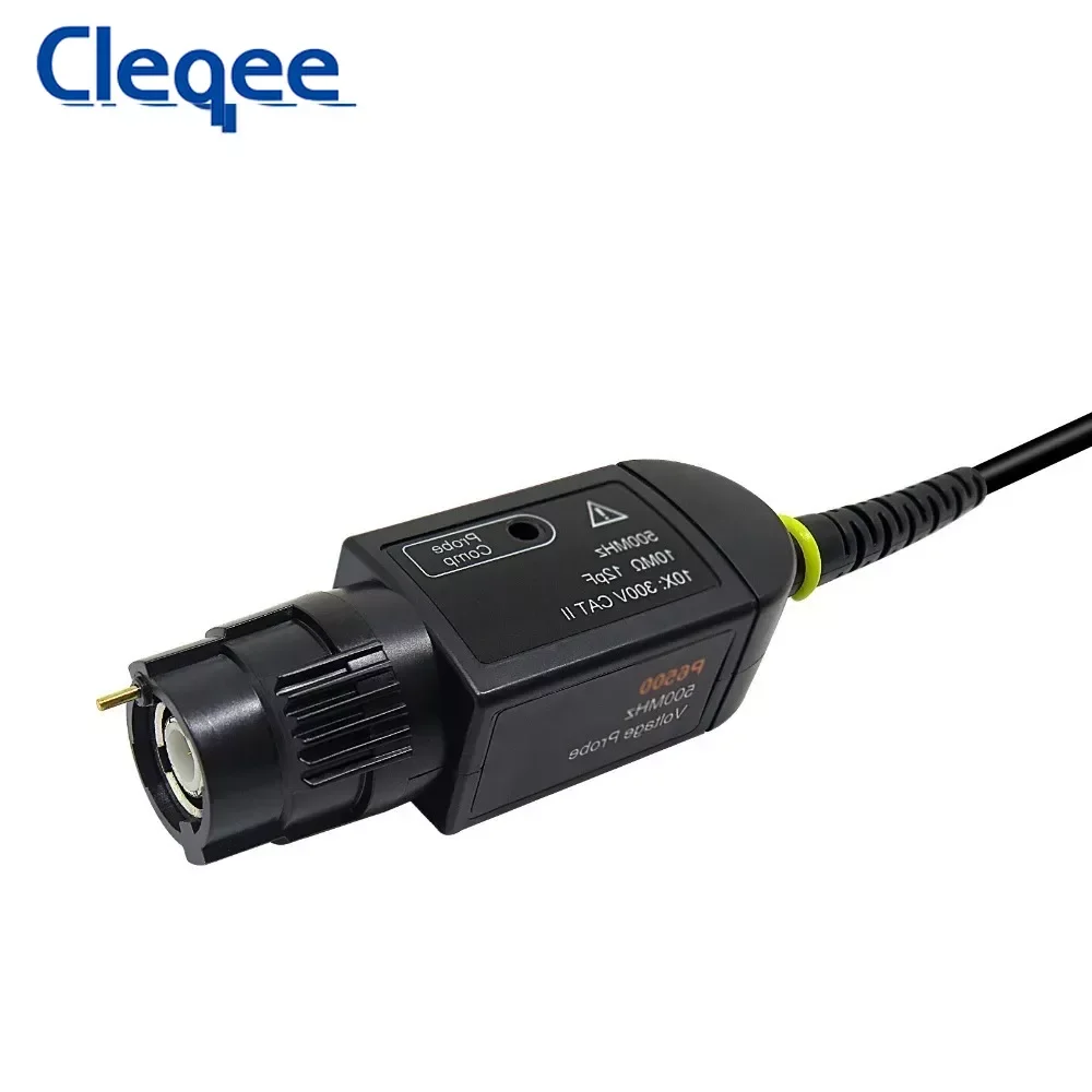 Cleqee P6500 DC-500MHz Sonda de osciloscopio BNC Plug Tapa protectora Sonda de prueba para osciloscopio