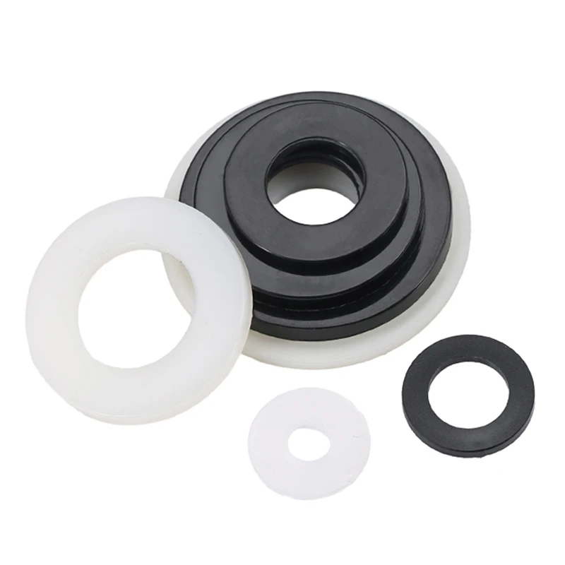 M2 M2,5 M3 M4 M5 M6 M8 M10 M12 ~ M24 Weiß/Schwarz Kunststoff Nylon Flache Unterlegscheibe Hobel Spacer Isolierung Dichtung Ring Für Schraube 0,5 ~ 3mm – Detail 4