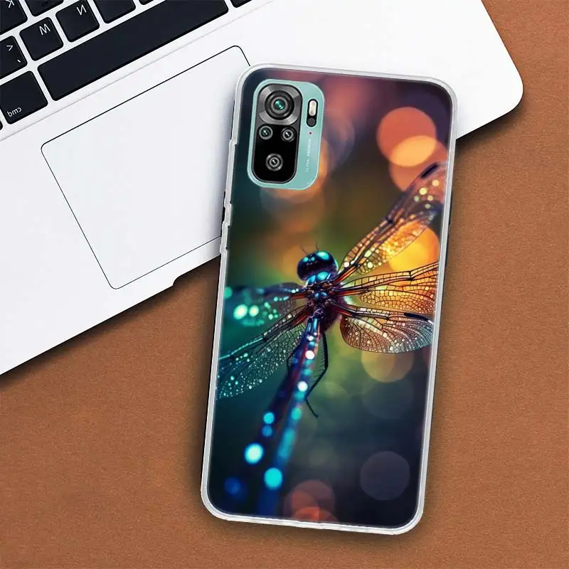 Dragonfly Texture is Realistic Phone Case For Xiaomi Mi 12T Pro 12X 11 Ultra 10 12 Lite 13 5G 11i 11T 10T 9 9T 8 6X 5X Cover Sof