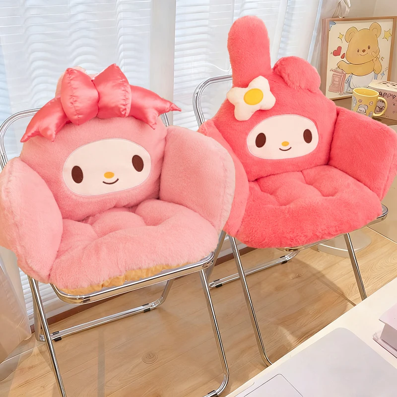 

﻿ Милая подушка для сиденья Sanrio My Melody Hello Kitty, спинка, встроенная подушка для офисного стула, защита для талии стула, подушка для ягодиц