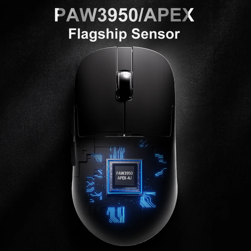 Imagem -02 - Ajazz Aj159 Apex Mouse sem Fio Paw3395 1k Taxa de Retorno Leve com Base de Carregamento Magnético Rgb Mous de Jogos Esportivos Eletrônicos