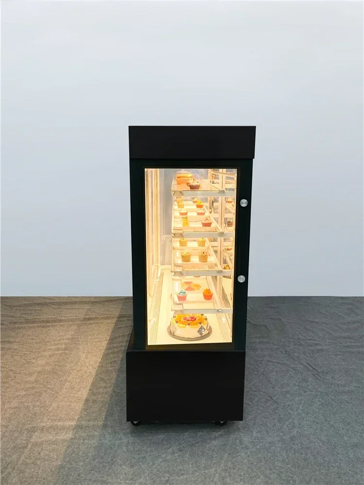 

ZH Вертикальная стойка для торта Коммерческая холодильная витрина для десерта Увеличенная витрина для торта