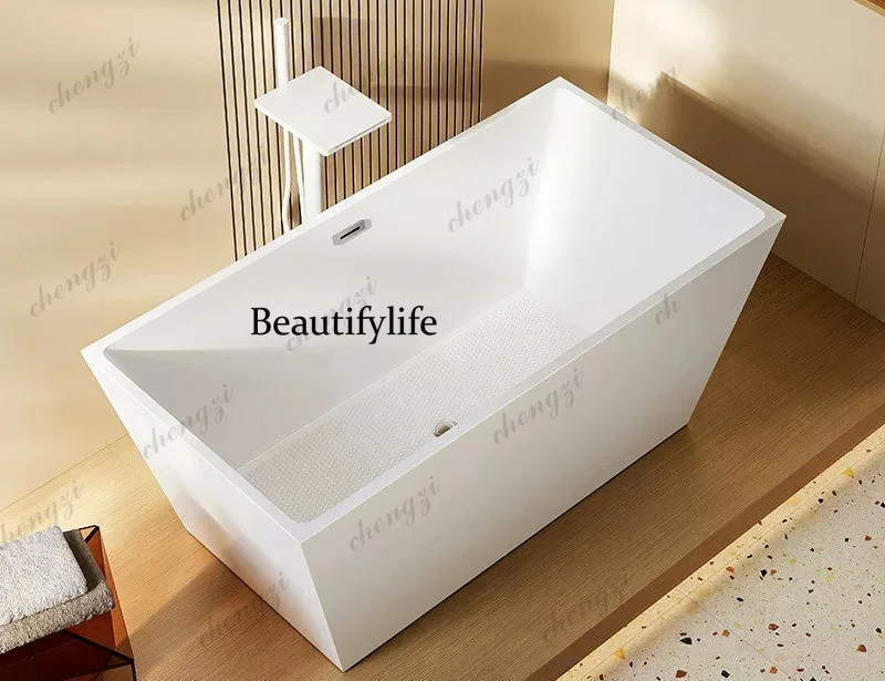 Acrylic independent modern seamless integrated bathtub Household small apartment hotel B & B bathtub