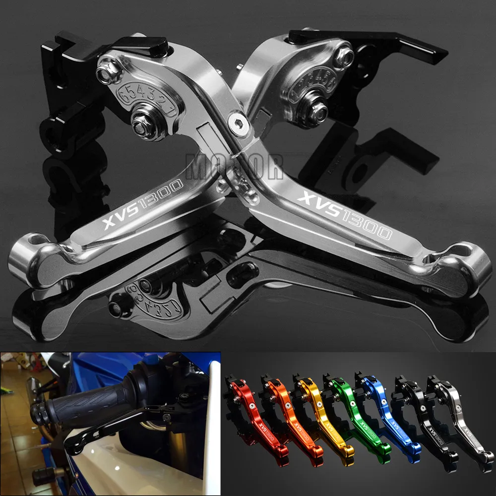 For Yamaha XVS 1300 XVS1300 V-Star Deluxe/Stryker/Stryker Bullet Cowl Motorcycle CNC Adjustable Folding Fold Brake Clutch Levers