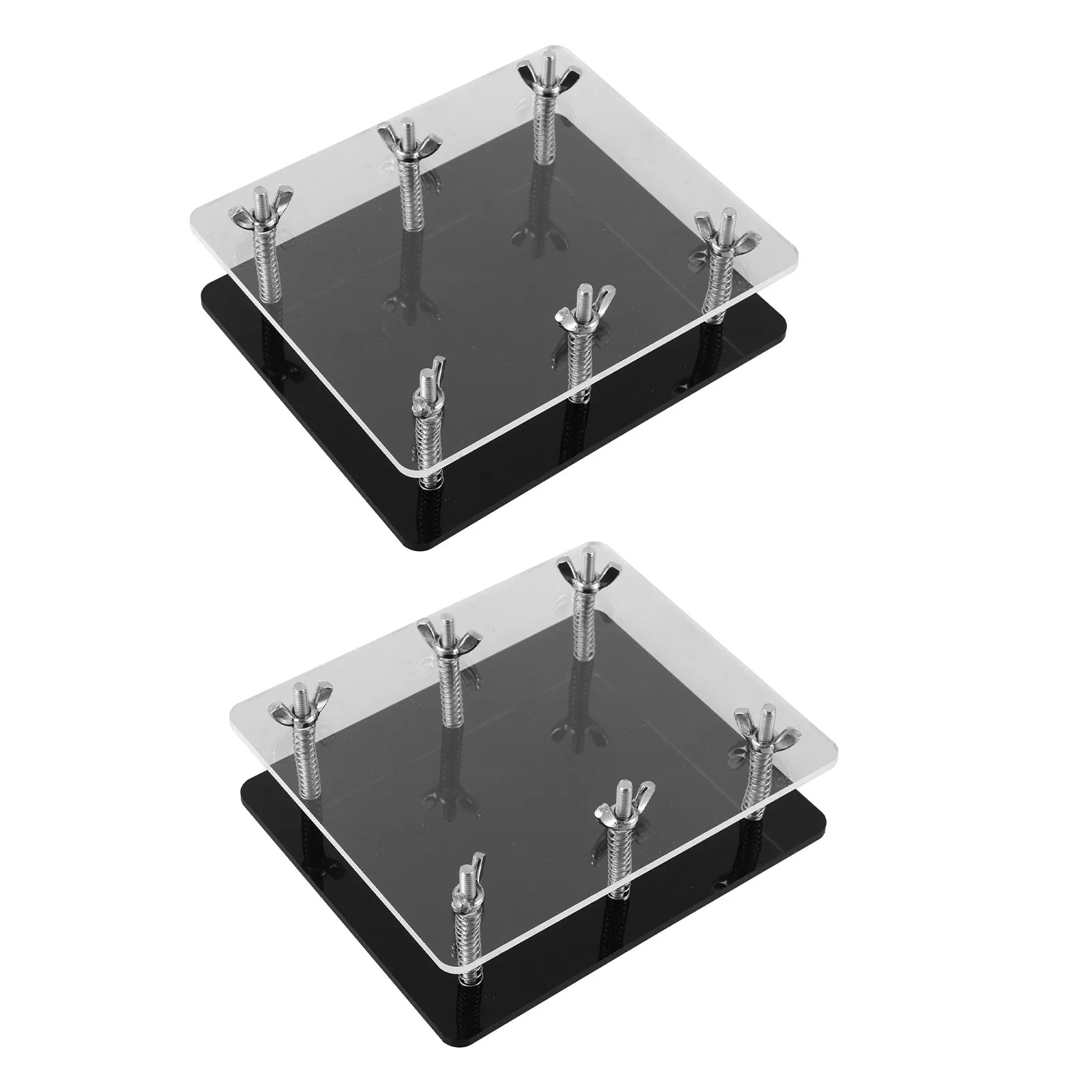 2 PCS Flattening Tool Card Fixing Storage Cards Grading Supplies Collectors Case Display Bending Corrector