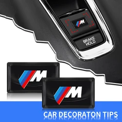 Metal Car Badge Steering Wheel Dashboard Decor Hub Caps Center Sticker For BMW E34 E36 E60 E90 E46 E39 E70 F10 1 2 3 6 7 Series